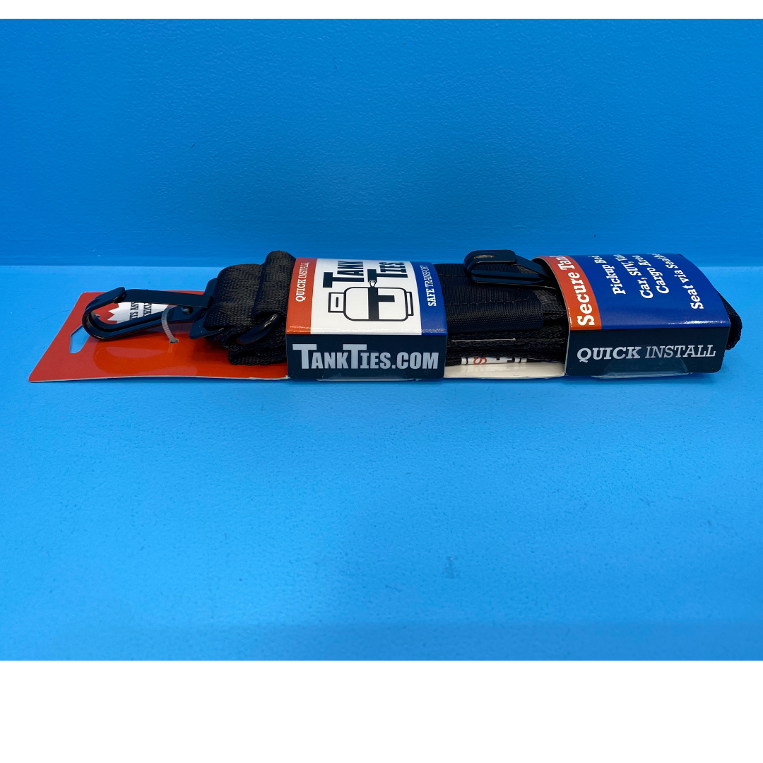 GAS CYLINDER / BOTTLE TANK TIES. SECURE 9KG GAS BOTTLES WHILE