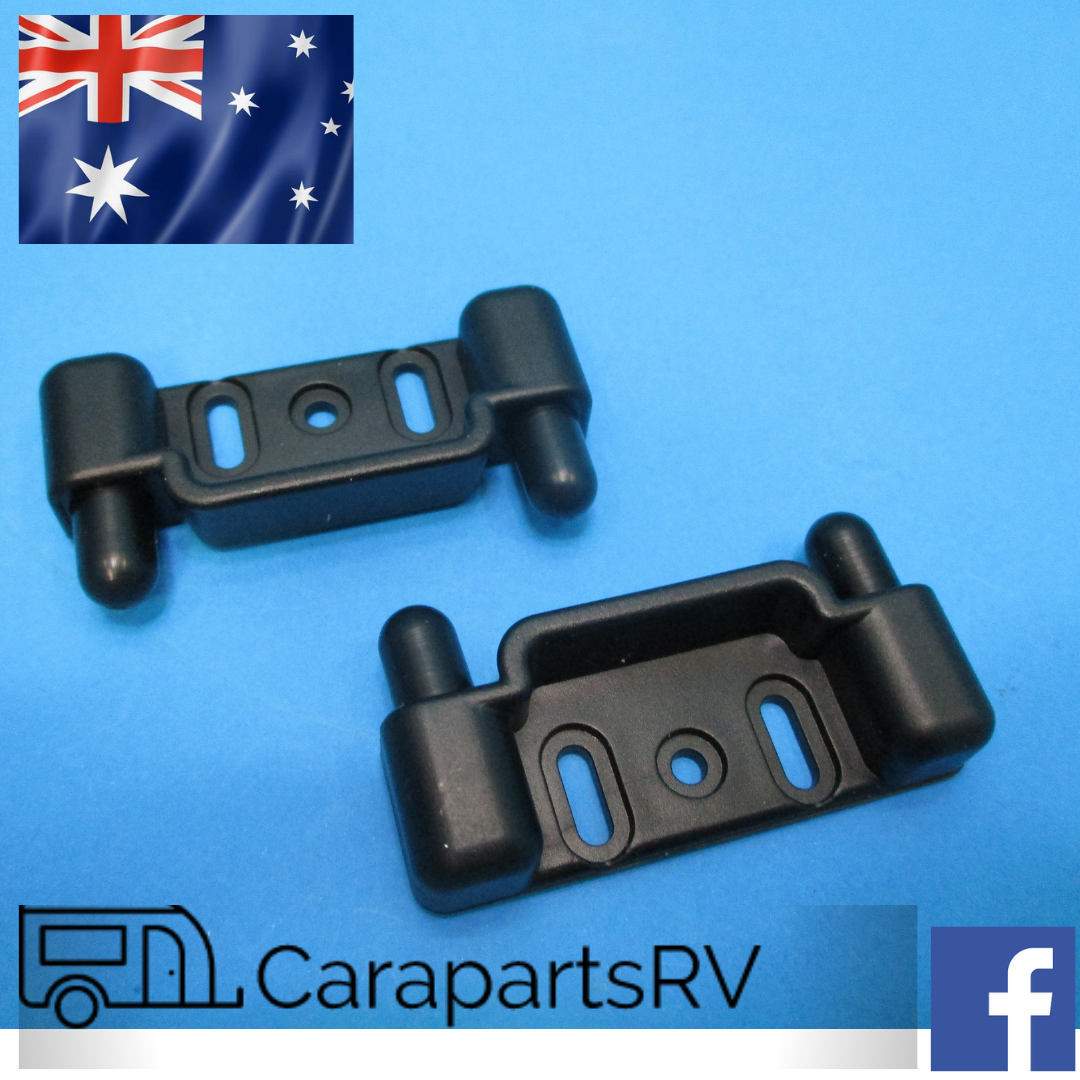 Caravan Cupboard Door Lock Catch Kit – 15mm Striker – RV Boat – Baldacci AS128S.BL