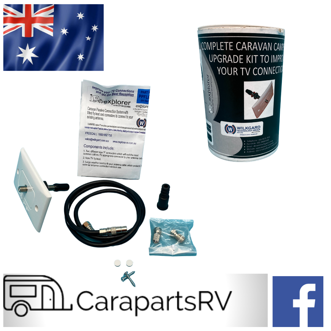 EXPLORER RV TV RECEPTION SYSTEMS KIT TO CONNECT THRU WALL TO EXISTING