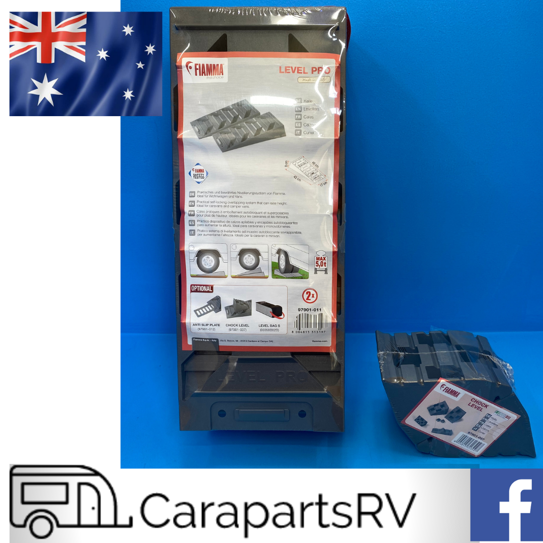 Fiamma Level Pro Grey Levelling Ramps – 5 Ton Heavy Duty For Caravan & Motorhome