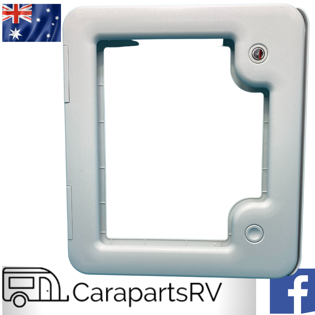 THETFORD SERVICE / ACCESS DOOR SIZE 3. CARAVAN or RV ACCESS DOOR. WHITE
