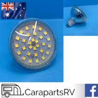 CARAVAN WALL LIGHT MR16 LED REPLACEMENT GLOBE X 1. COOL WHITE. 12V. 30 LED'S
