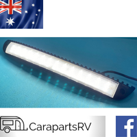 CARAVAN ANNEX WALL LIGHT. 12V LED UNIQUE CURVED STYLING. 390mm LONG