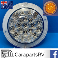 CES / AREIAL ROUND LED AMBER TURN SIGNAL LIGHT INSERT. 12V ONLY.