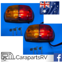 LED CARAVAN/RV/TRAILER AMBER/RED CLEARANCE LIGHTS X 2 (1 X PAIR) , 12V PRE-WIRED