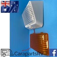 CARAVAN, RV OR POP TOP ANNEX LIGHT WITH INTERCHANGEABLE LENSES.