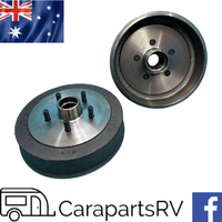 2 x ALKO Ford Stud Pattern Hub Drums. 254 x 54 EL. No Bearings.Genuine ALKO 428209