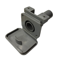 Waste Water Outlet and Flap for Euro Caravans or Motorhomes. Grey. SKU 2PH000