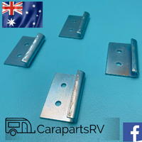 Pop Top and Camper Trailer 4 X ZINC PLATED J-CLIPS TO SUIT ROOF CLAMPS. SUITS JAYCO