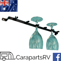 6 x Wine Glass Stem Holder for Caravan, Boat or Motor Home