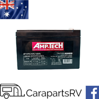 BREAKSAFE Caravan Breakaway System Battery 12V 7AH (Amp-Tech). BRAKESAFE Battery