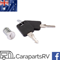 Dometic Seitz Lock Barrel and Keys. Part No. BG 0005. For Caravan Sevice & Access Doors