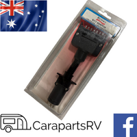 Trailer Adaptor Britax BJ11, 7 Pin Flat on Vehicle..TO 7 Pin Small Round on Trailer