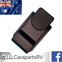 DOMETIC CARAVAN / RV FRIDGE VENT BLACK PLASTIC LOCKING CLIP - SUITS NEW CURRENT STYLE AS1625 & LS300 FRIDGE VENTS