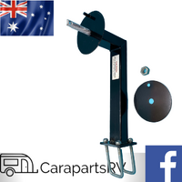 CAMEC CARAVAN SPARE WHEEL CARRIER. BOLT ON TYPE. SUITS 13",14" AND SOME 15"  WHEELS.