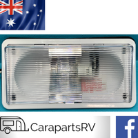 COROMAL CARAVAN SIDE ANNEX LIGHT. OEM PART, INCLUDING GLOBE. SUITS ALL MODELS.