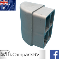 COROMAL BUMPER BAR CORNER INSERT OR CAP. SUITS ONLY 75X50X1.2mm RHS.