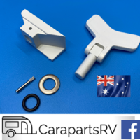 CEREDI EUROPA CARAVAN HATCH HANDLE / LOCK REPAIR KIT. FOR WINDSOR RAPID SIDE HATCH.