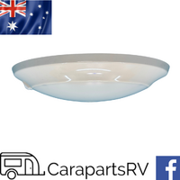 Frilight Cirro Ivory With Switch Opaque Lens Face 12V 10W Caravan, Marine or Camper Trailer