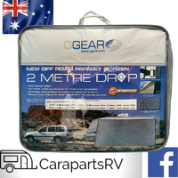 CGEAR 3.96m X 2.0m OFF ROAD CARAVAN PRIVACY SCREEN 90% SHADE PROTECTION