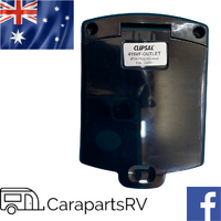 CLIPSAL 240v CARAVAN POWER OUTLET X 10A IN BLACK. MOTORHOME, BOAT & RV