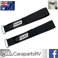CAMCO CARAVAN AWNING SAFETY STRAPS (1 PAIR) SUITS CAREFREE AND DOMETIC