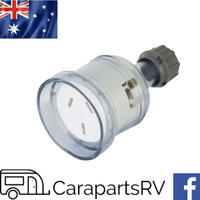 Deta 6000 15Amp  x 240V Clear Extension Cord Socket. Part Number 6343B