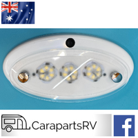CARAVAN / RV / MARINE 12V LED CEILING LIGHT WITH SWITCH IN COOL WHITE OUTPUT