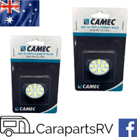 2 x LED G4 Replacement Bulb. 12 Super Bright LED's . ( 1 PAIR ) Suits some Caravan Wall Lights.