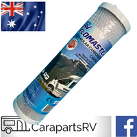 RV FLOWMASTER WATER FILTER CARTRIDGE. GRANULAR CARBON TYPE.