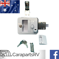 JAYCO CAMPER TRAILER DOOR LOCK SET SUITS 2013 MODELS ONWARDS.WHITE. 2 KEYS