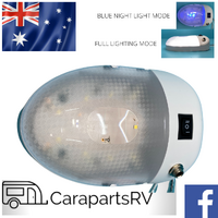 12V LED CARAVAN, BOAT, RV, CAMPER CEILING LIGHT WITH 12V JACK FITTED.