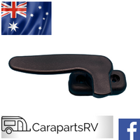 Left Hand Side Window Locking Handle. in Black for Ranger Classic Caravan Windows