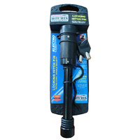 Mister Hitches Locking Hitch Pin With Black Electro Coating + "R" Clip (66-100Mm)