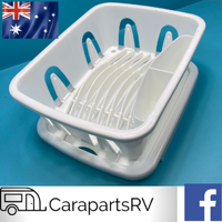 MINI DISH DRAINER &TRAY, FOR CARAVAN, MOTORHOME, BOAT OR CAMPING.