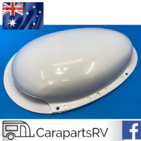 MULLER WHITE PVC ROOF OR WALL VENTURI VENT FOR HORSE FLOAT, CARAVAN  OR TRAILER