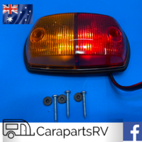 PEREI CARAVAN RED/AMBER LED SIDE CLEARANCE LIGHT. SEALED & PRE-WIRED.
