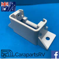 AUSSIE TRAVELLER/ ECLIPSE CARAVAN AWNING LEG FOOT ASSEMBLY. WHITE.