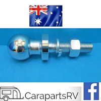 CARAVAN LONG SHAFT TOWBALL 3500 KG RATING, 50mm BALL x 85mm Shaft Length. 