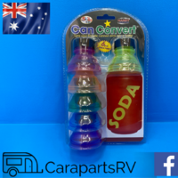 CAN CONVERT X 6 in a pack, Turns Drink Cans into Resealable Bottles. Caravan/ RV