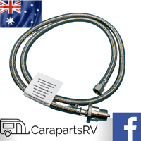 1.5m Gas Bayonet Braided BBQ Hose, suits most Weber BBQ's, Caravan and RV or Home