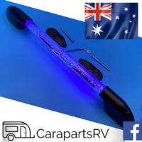 WHITEVISION LED CARAVAN GRAB HANDLE, BLUE NIGHT LIGHT WITH SWITCH. 