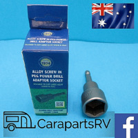 17MM SCREW PEG POWER DRILL ADAPTOR. CARAVAN or CAMPING.