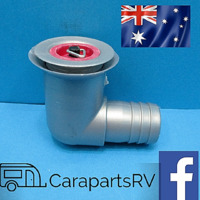 GREY 90 Degree Plug and Waste Kit. Suits Caravan Sinks includes 1 Red Plug