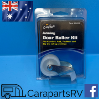 CARAVAN DOOR ROLLER KIT, AWNING PROTECTOR WHEEL, SUITS MOST VANS. 