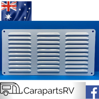 Aluminium Vent 300mm x 150mm In WHITE GLOSS POWDERCOAT. Caravan, Pop Top or RV.