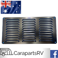 Aluminium Caravan Vent 300mm x 150mm BLACK. Caravan, RV or Marine use