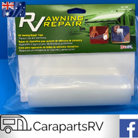 CARAVAN / RV AWNING REPAIR TAPE. CLEAR (152.4mm Wide x 3.05m Long)
