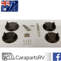 ALKO BIG FOOT CARAVAN CORNER STEADY KIT of 4 PIECES. Jackleg Footplates x 4.