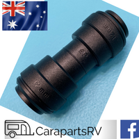 CARAVAN PLUMBING 12mm Straight Connector by John Guest. PUSH TO CONNECT FITTINGS